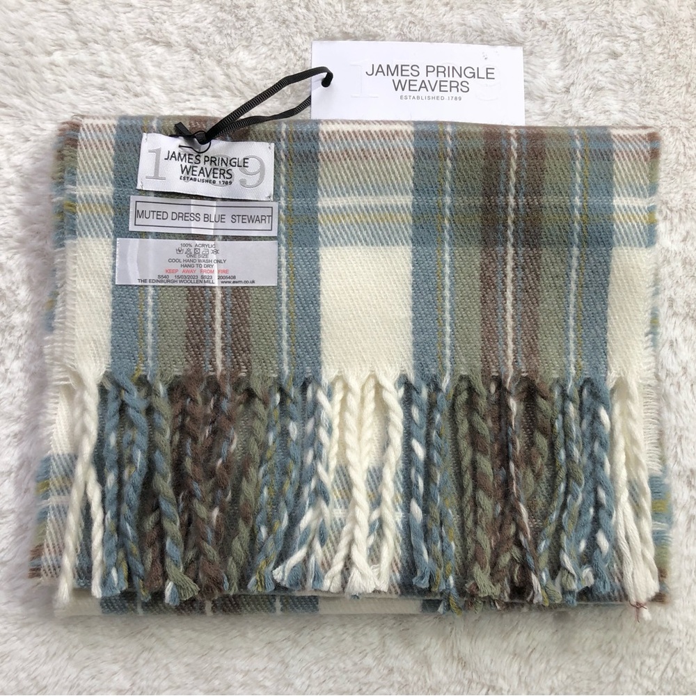 James Pringle Weaves Made in Scotland 100% Acrylic Scarf